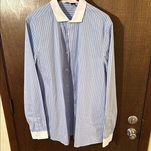 Mens 2XLT striped dress shirt